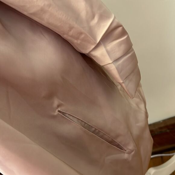 Bishop + Young rose gold long sleeve open blazer Size M New - Picture 2 of 10